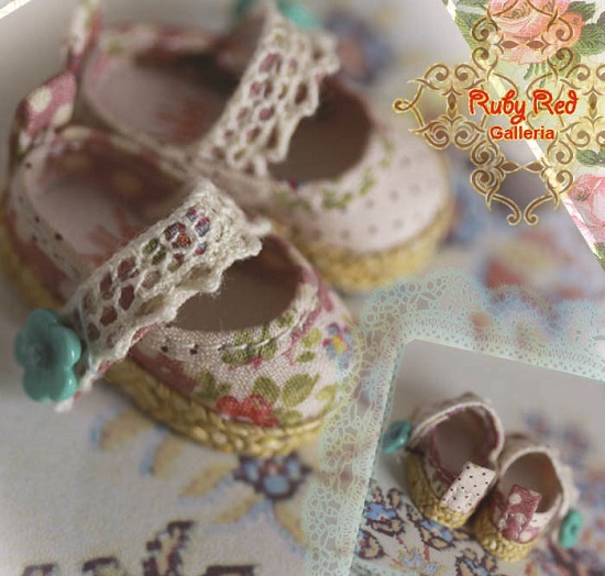 Floral & Lace Mary Janes
